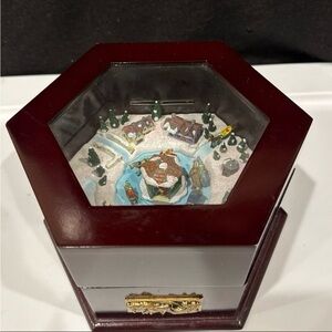 Vintage Mr. Christmas Animated Music Box with Winter Scene